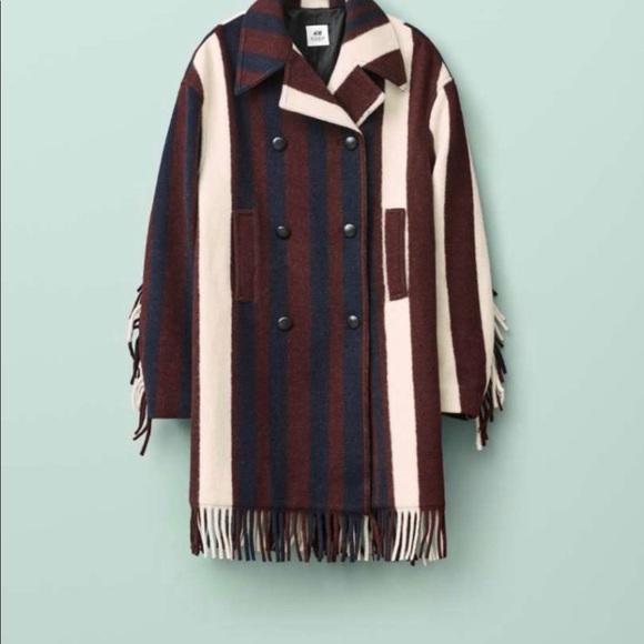 H&M Studio 2019 Wool Blend Fringe Jacket - Picture 2 of 7